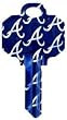 Atlanta Braves Schlage SC1 House Key