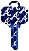 Atlanta Braves Schlage SC1 House Key