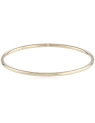 14k Yellow Gold High Polish Slip-On Bangle Bracelet, 7.75"