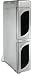 7 bottle (6 + 1) tower wine cooler, Silver Painted Finish