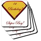 Edmond Hogge Jr Birthdays 1st Birthday Super Boy Coasters