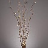 Gerson Everlasting Glow 39-Inch Battery Operated Natural Willow Lighted Branch