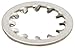 Internal Tooth Lock Washer, Steel, Zinc Finish, #4 Bolt Size, 0.1190