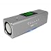 Stereo Lautsprecher / Boxen / Soundstation / Lautsprechersystem "6in1" f�r PC, LAPTOP, NETBOOK mit eingebautem Radio, Wecker, Uhr, USB-Slot, Micro-SD Kartenslot & 3,5mm Klinkenanschluss - Farbe: silber - inkl. original arcotec Handyb�ndchen/Schl�sselband