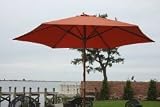 Bliss Hammocks, Inc. 9-Feet Market Umbrella (Wood), Terra Cotta Bliss Hammocks, Inc. 9-Feet Market Umbrella (Wood), Terra Cotta