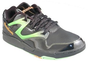 Reebok Basketball Shoes-Reebok Mens Omni Lite Low Black/Hot Green/Team Orange Basketball Shoe-Mens Reebok Basketball Shoes-Mens Basketball Shoes