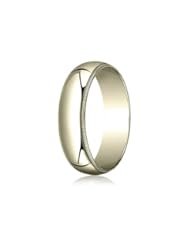 Benchmark 18k Gold 6.0mm Traditional Dome Oval Ring Milgrain Size 11