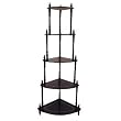 Ore International Cherry 5-Tier Corner Stand