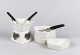 Schokofondue-Set 10tlg Herz ws