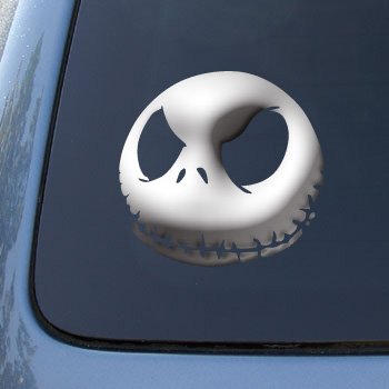 JACK SKELLINGTON - Nightmare Before Christmas - Vinyl Car Decal Sticker #1350 | Vinyl Color: Chrome