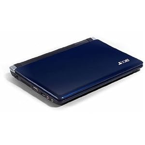 Acer Aspire One AOD250-1185 10.1-Inch Sapphire Blue Netbook - 6.5 Hour Battery Life