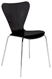 31dir6kuAqL. SL160  Euro Style Tendy Stacking Chair, Black, Set of 4