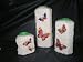 Medium butterfly impressions candle, The picture is illustration, the item ships unfinished, completely white