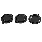 uxcell　給湯器ダイヤフラム　ワッシャーシールガスケット　ゴム　ブラック　フレキシブル　円形　54㎜外径　4個入り