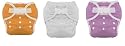 Thirsties Duo Diaper Cloth Diaper Size 1 -6 Pack Gender Neutral Colors with Dainty Baby Reusable Bag Bundle