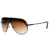 Tedd Haze Pilotenbrille 70's Chocolate Glasses mit Brillen Beutel