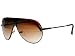 Tedd Haze Pilotenbrille 70's Chocolate Glasses mit Brillen Beutel
