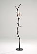 Kings Brand Black & Walnut Metal Hall Tree Coat & Hat Rack