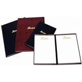 PVC Menu Holder A5 size. Black. Shows two pages.