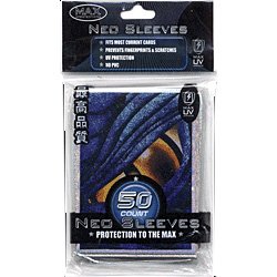 YuGiOh MAX Protection 50 Count Gaming Card Sleeves Blue Dragon Eye