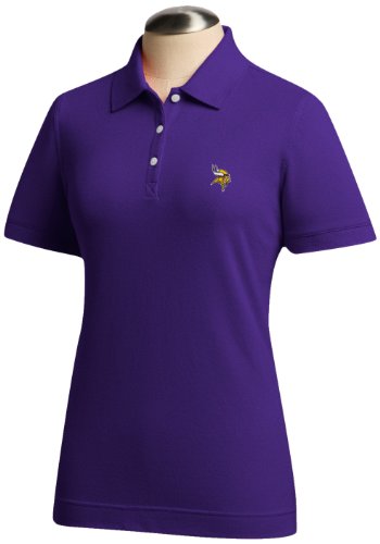 NFL Minnesota Vikings Women's Ace Polo, College Purple, Large