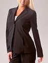 A Pea in the Pod Collection: 1 Button Closure Bi-stretch Suiting Maternity Jacket