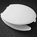 Bemis 2L2150T 000 Medic-Aid Plastic 2-Inch Lift Open Front With Cover Toilet Seat with STA-TITE Commercial Fastening System, Elongated, White