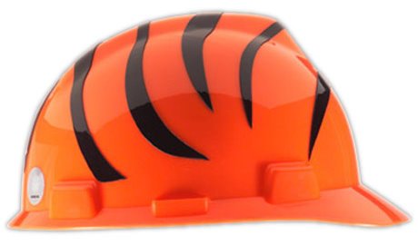 Hardhat - NFL Logo V-Gard Caps - 1-Touch Suspension (Cincinnati Bengals)