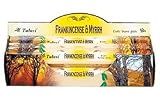 Review Tulasi  / Frankincense and Myrrh - 20 Stick Hex Tube - Tulasi Incense