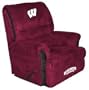 Wisconsin Badgers Big Daddy Series Team Logo Embroidered Recliner Lounge Chair