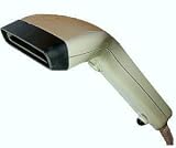 USB Hand-Barcode-Scanner CCD Barcodescanner 82mm Handgerät, 100 Scan/Sek. in beige