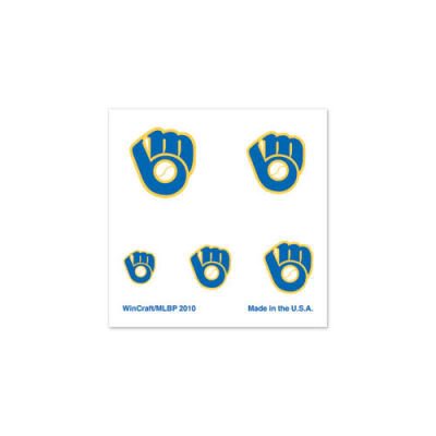 Milwaukee Brewers Retro Glove Official Logo Fingernail Tattoos at Amazon.com