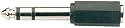 WE1190A Adaptor 6.3mm stereo plug to 3.5mm stereo jack socket