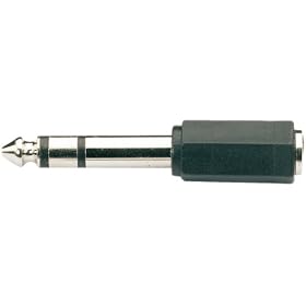 WE1190A Adaptor 6.3mm stereo plug to 3.5mm stereo jack socket