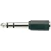 WE1190A Adaptor 6.3mm stereo plug to 3.5mm stereo jack socket