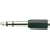 WE1190A Adaptor 6.3mm stereo plug to 3.5mm stereo jack socket