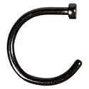 18 Gauge 5/16" Black Anodized Titanium Nose Hoop