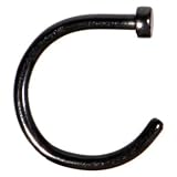 18 Gauge 5/16 Black Anodized Titanium Nose Hoop