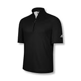 Adidas 2008 Men's ClimaProof Short Sleeve Half-Zip Golf Wind Shirt - Black / Sterling - 991259