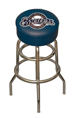 MLB Milwaukee Brewers Bar Stool
