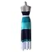 Tenworld Women Summer Cotton Dress Boho Long Maxi Evening Party Dress (XL = US 10)