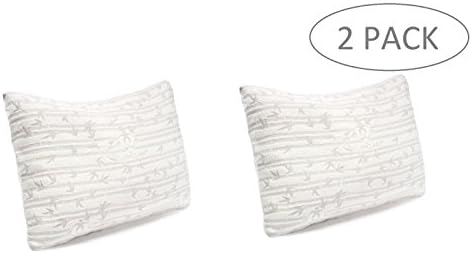 2 Pack: Memory Foam Bamboo Gel Pillow By Clara Clark Size King