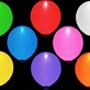 bis zu 15 Stunden leuchtende LED Luftballons - bunt - SET mit 15 Stck