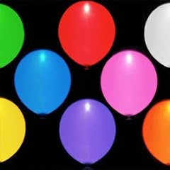 bis zu 15 Stunden leuchtende LED Luftballons - bunt - SET mit 15 Stck