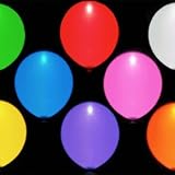 bis zu 15 Stunden leuchtende LED Luftballons - bunt - SET mit 15 Stck