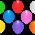bis zu 15 Stunden leuchtende LED Luftballons - bunt - SET mit 15 Stck