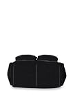 Baby Kaed City Mom Diaper Bag - Black Nylon With Black Faux Leather