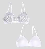 2 Pack - Angel Padded Non-Wired Assorted Bras