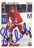 Dave Barr, Detroit Red Wings, 1991 Pro Set Autographed Card