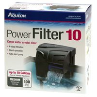 QuietFlow 10 Power Filter - Up to 10 gallons - 6.25 in x 3.5 in x 6 in